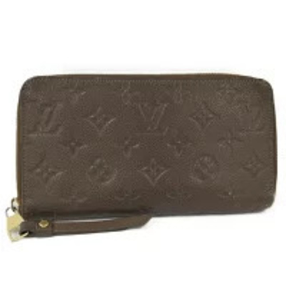 LOUIS VUITTON Round Zip Long Wallet Portefeuille Secret Monogram Empreinte